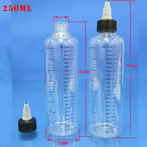 FGJHD Plastic with Twist Cap Pigment Container Squeezable Graduated Measurement Makeup Tools Dropper Bottles Refillable Bottles Tattoo Ink Bottles