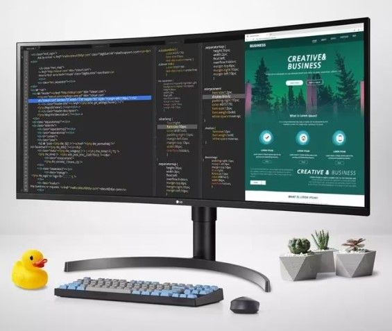 LG 35WN65C 35-inch-inch Curved UltraWide QHD HDR Monitor with FreeSync