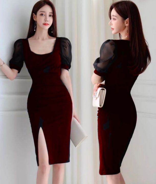 Lazada baju 2024 dress mini