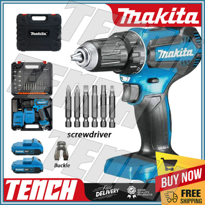 cordless drill hammer impact 36V 6.0Ah with Case Screwdriver