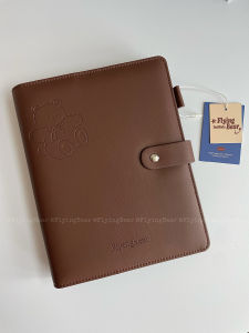 Coffee Bear Binder A5 Photocard Collect Book Skin Touch PU Leather Button Lock 3inch Photocards Holder 4grid Photo Album2026