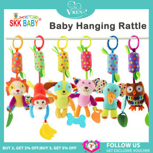 VREN Baby Soft BPA Free Security Baby Teether Rattle Stroller Hanging Plush Toy Newborn Rattle K015