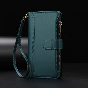 Luxury Lanyard Flip Leather Phone Case For Honor 400 300 200 90 80 70 Pro Lite GT SE Smart Ultra 5G Zipper Wallet Multi Card Cover