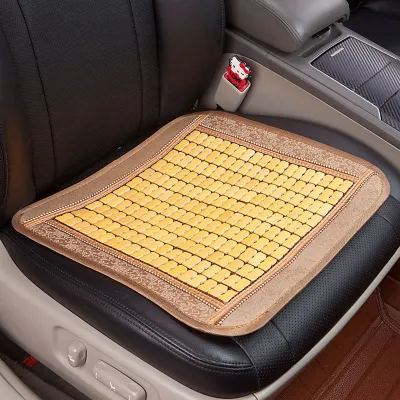 Universal Bamboo Seat Mat Home Car Seat Chair Cooling Mat Cushion Wood Anti Slip Office Bamboo Cooling Seat Mat Summer Sheet Chair Breathable Waterproof Brown Beige Retro Style Lapik Kerusi Kereta Buluh Kusyen Kereta 竹片坐垫 1pc