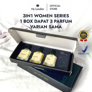 Hy London Parfum Women Series 3in1 Dapat 3 Botol Perfume Exclusive Cewek Parfume Wanita Fresh 35ml