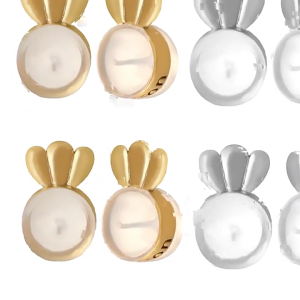 10Pcs Portable Earring Supports for Droopy Ears Replacement Earring Backings Stylish Crown Shaped Earring Stoppers