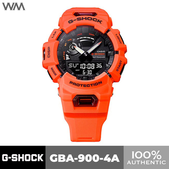 Casio G-SHOCK G-Squad GBA-900 Series Red Orange MIP LCD Rugged