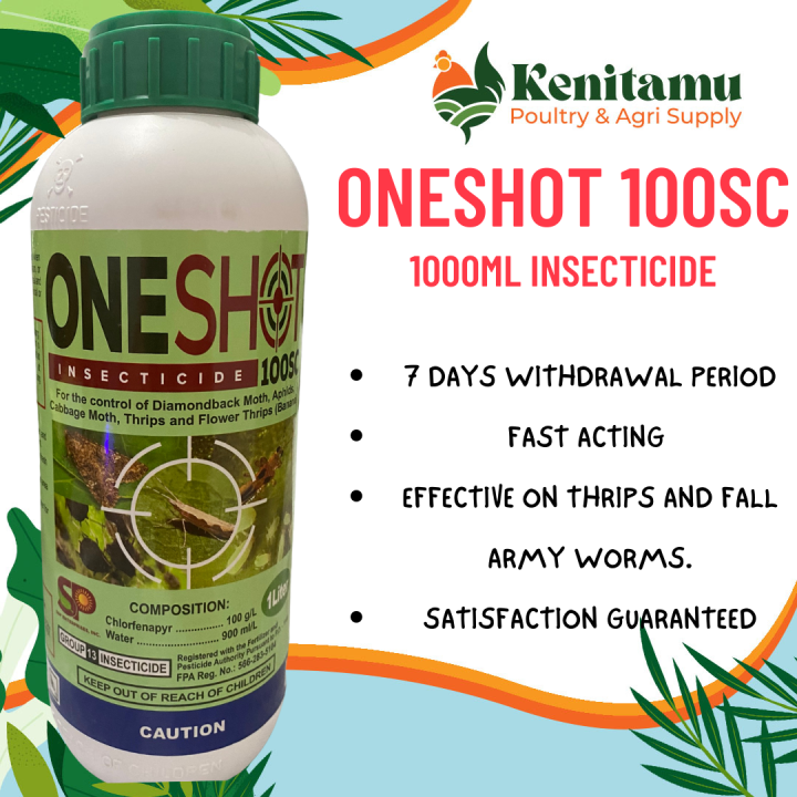 ONESHOT 100SC (1000ML) INSECTICIDE GOOD FOR 4 HECTARES FOR PLANT CARE ...