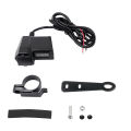 ที่ชาร์จโทรศัพท์มือถือ ที่ชาร์จ usb ติดมอเตอร์ไซค์ Motorcycle charger รุ่นกันน้ำ สำหรับรถมอเตอร์ไซค์. 