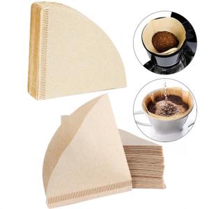 WEYAN 100PCS Size 02 1-4 Cups Drip Tools Coffee Filter Paper Strainer Cone Tea Infuser
