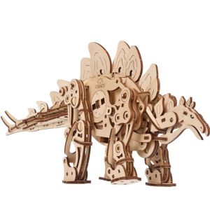 UGEARS Stegosaurus Jurassic 3D Mechanical Model Wooden Puzzle DIY Kits for Adults Kids Birthday Gift Present Toys Xmas