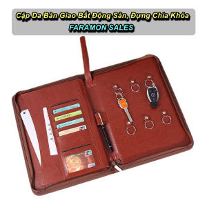 Cặp Da Đựng Tài Liệu A4 FARAMON SALES Cao Cấp Đa Năng - EuroHome