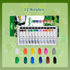 Acrylic Color Paint Set 12ml Acrylic Paint for Artists and Beginners Non Toxic High Vibrant Pigment