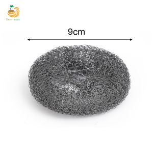 แปรงล้างทำความสะอาดได้ดีขัดขนสัตว์โลหะแปรงด้ามยาวทำความสะอาดจานกระทะทำครัวแปรงขัดหม้อลูกบอลลวดเหล็ก