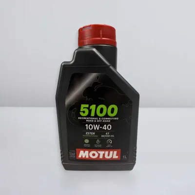MOTUL 5100 4T 15W50/10w40 1L Technosynthese Ester Semi-Synthetic Motorcycle Engine Oil | High Temp Protection