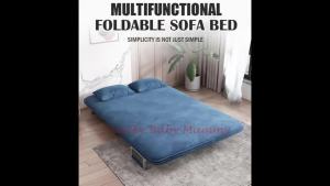 Foldable Velvet SofaBed Single Sofa Bed Foldable Bed Chair Foldable Sofa Multi-functional Folding Lazy Bed Washable Double