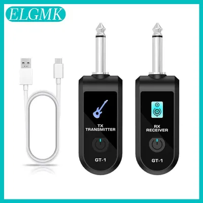 ELGMK Không Dây Guitar XLR Transmitter Receiver Hệ thống độ trễ thấp có thể sạc lại cho Bass Guitar sân khấu hiệu suất hệ thống PA