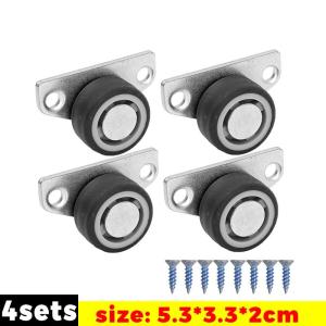 Multi-function Pulley Caster with Screws Door Support Wheels Door Casters Mobile Casters Furniture Smooth Quiet Rolling Casters