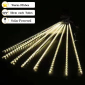 Solar Christmas Lights Meteor Shower: A Unique Outdoor Decoration