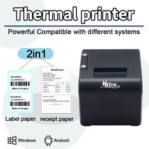 2 Thermal Label Sticker Receipt Printer Bluetooth POS Cash Till Register Grabfood foodpanda Hitpay