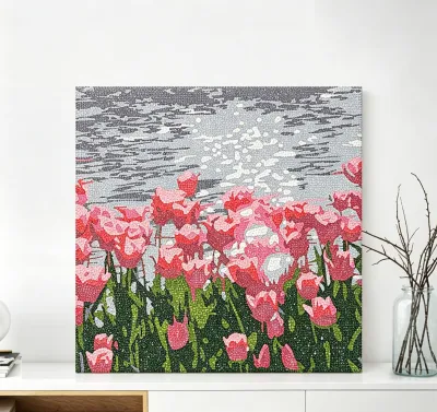 18*18cm Landscape Girl 5D Diamond Painting Set Crystal Diamond Painting Fully Diamond Handmade