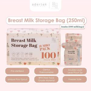 MyLO Breast Milk Storage Bag (10bags / 250ml) with Oxygen Barrier Pour Spout & Temperature Sensor