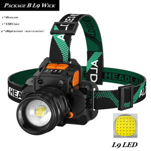 Head lamp Multifunctional Rechargeable Led Zoom Outdoor Super Bright Waterproof Flashlight