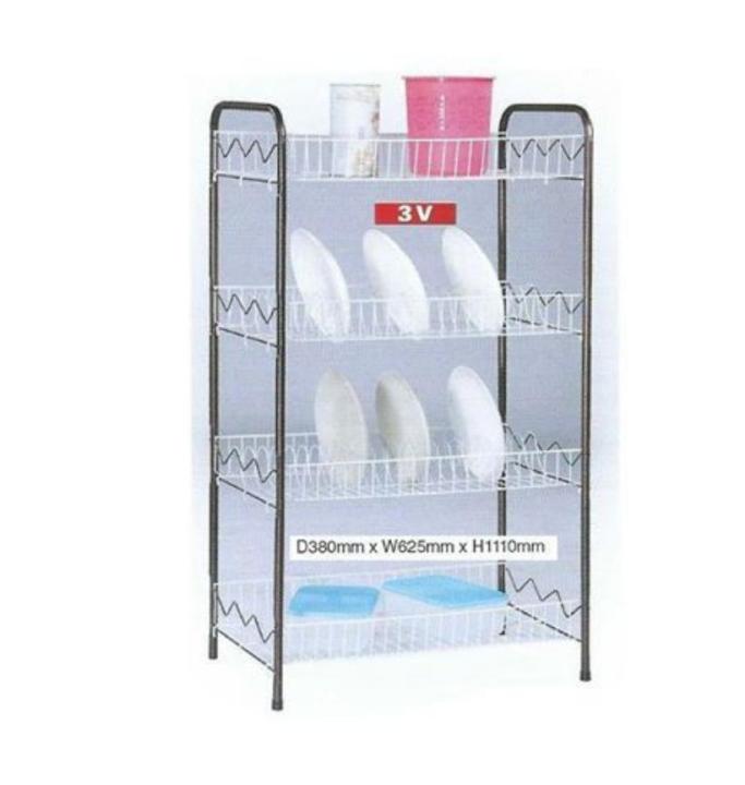 3V 4-Layer Kitchen Rack/Plate Rack/Dishes Rack (EA622) | Lazada
