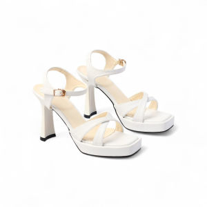 Giày Sandal Cao Gót 10cm Đế Đúp Quai Chéo Pixie H345