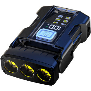 ไฟฉายแรงสูงอเนกประสงค์ดิจิตอลขนาดเล็ก2025ไฟฉุกเฉินแบบพวงกุญแจชาร์จไฟได้ไฟตั้งแคมป์กลางแจ้งไฟตกปลา