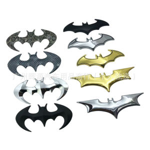 Batman label car 3D exterior metal personalized Batmobile logo modified cover sticker body sticker