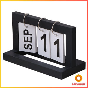 Cozy ปฏิทินตั้งโต๊ะ ปฏิทินกรอบไม้ ของแต่งบ้าน แต่งห้องสไตล์มินิมอล desk calendar