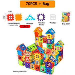 ~Dari KL~ Child Kids Block Toys Assemble Puzzle Educational Toys House Building Blocks DIY Construction Toy Mainan Blok
