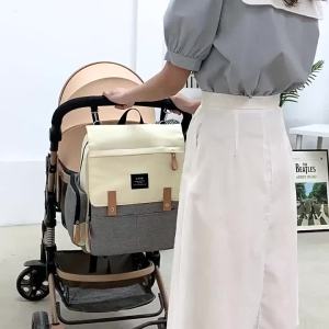 Diaper Bag Backpack Travel Pack with Stroller Straps Large Capacity Waterproof Baby Diaper Bag with Insulated Pockets