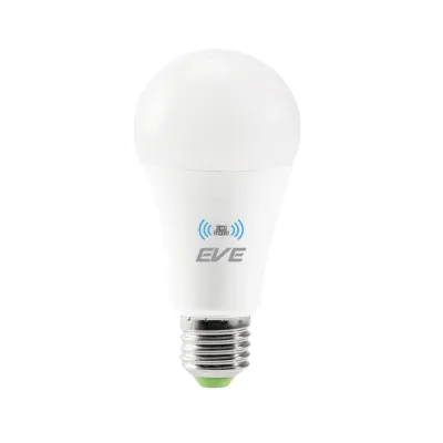 EVE หลอดแอลอีดี LED เซ็นเซอร์แสงอาทิตย์ เปิดปิดอัตโนมัติ ขั้วเกลียว E27 ขนาด 9W 13W เดย์ไลท์ และวอร์มไวท์