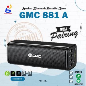 SPEAKER BLUETOOTH GMC 881A 100% ORIGINAL GMC SPEAKER SUPER BASS SPEAKER WIRELESS ORIGINAL GMC
