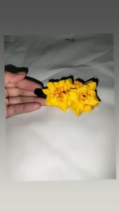 jepit bebek bunga mawar bangkok /jepit bunga mawar mini/jepit bebek/jepit kondangan