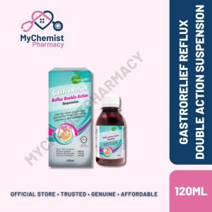 GastroRelief Reflux Double Action Suspension 120ml Pappermint Flavour - Untuk Asid Refluks Pedih Ulu Hati & Ketidakhadaman