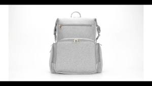 กระเป๋าผ้าอ้อมนีโอพรีน CEI-CEI แบบเป้สะพายหลังพร้อมช่องเก็บความเย็น กระเป๋าสำหรับเด็กแรกเกิดขนาดใหญ่ กระเป๋าเดินทางสำหรับคุณแม่พร้อมแผ่นเปลี่ยนผ้าอ้อม (สีเขียวทหาร)