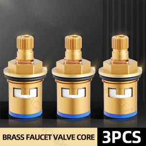 Universal Brass Faucet Valve Core Heavy Duty Ceramic Disc Cartridge Replacement For Leaking Tap Spindle Kitchen Bathroom Sink Accessories