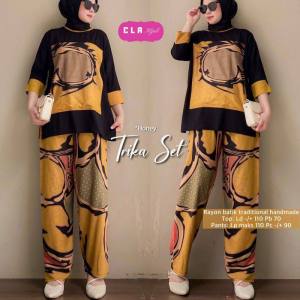 ONE SET WAKA JUMBO KALITA MAYAMEEN JUMBO SET TRIKA SET SETELAN WANITA AROSA SET BAJU DN CELANA TERLARIS RAYON SUPER