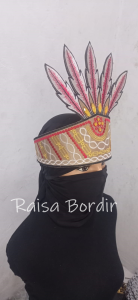 Renda Bordir Ikat Kepala Papua Aksesoris Tari Adat