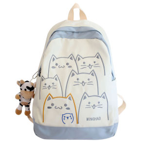 Korean style ins large capacity cute and fresh backpack for high school girls 2024