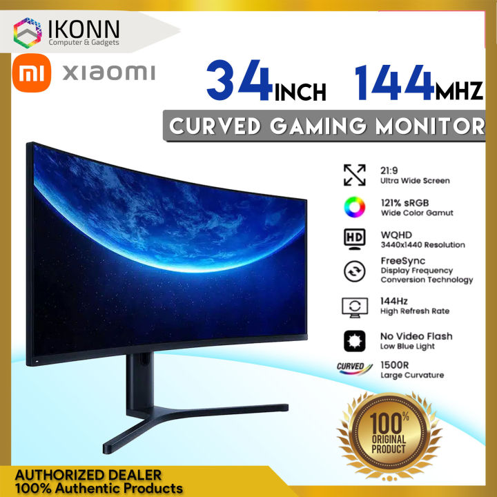 Xiaomi Mi Curved Gaming Monitor 34" XMMNTWQ34 Curved Gaming Monitor ...