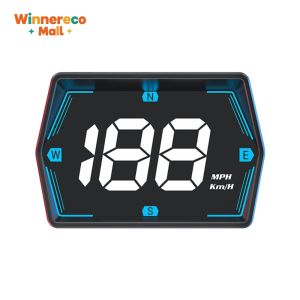 Car Digital GPS Speedometer HD LED Display Head Up Display Compass Digital GPS HUD Overspeed Alarm GPS Speed Meter