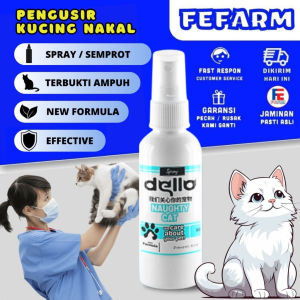 Pengusir Kucing Nakal Dello Cat Repellent Pengusir Kucing Bandel Cairan Pengusir Kucing Spray Anti Kucing Bandel FEFARM
