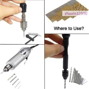 zhuxin32110 100 50pcs Titanium Coated HSS High Speed Steel Drill Bit Set Tool