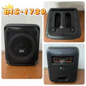 BIS-1739 KARAOKE Bluetooth Outdoor Boomboxes FM Radios Portability Wireless USB SD Rechargeable Speakers Free Wireless Mic