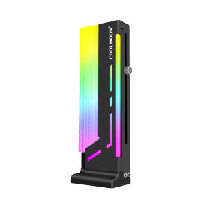 COOLMOON CM-GH2 Vertical GPU Support Colorful 5V A-RGB cket Computer Graphics Video Card Stand GPU Holder with Controller