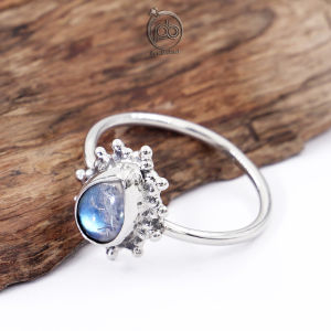 Cincin Perak Wanita Asli 925 Moonstone Mulaluna